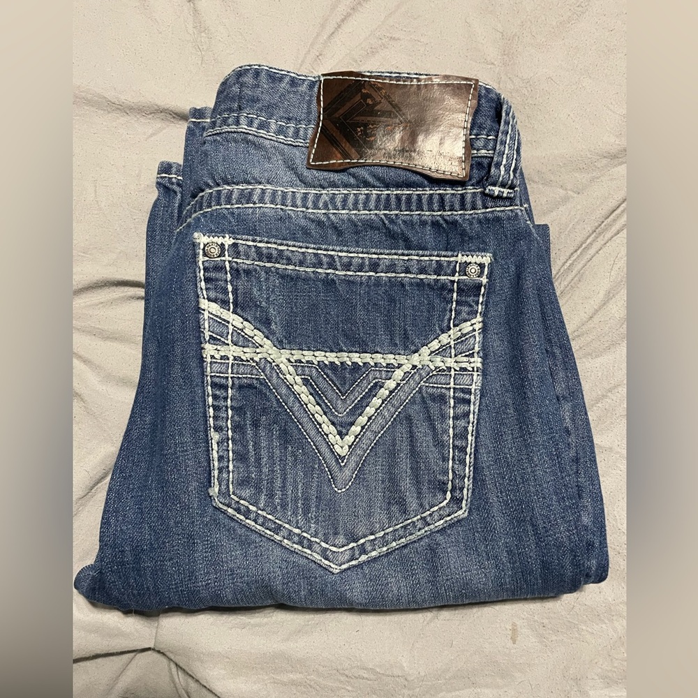 Men’s relaxed bootcut rock& roll denim